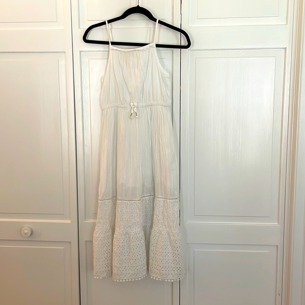 Cat & Jack white maxi dress 10/12